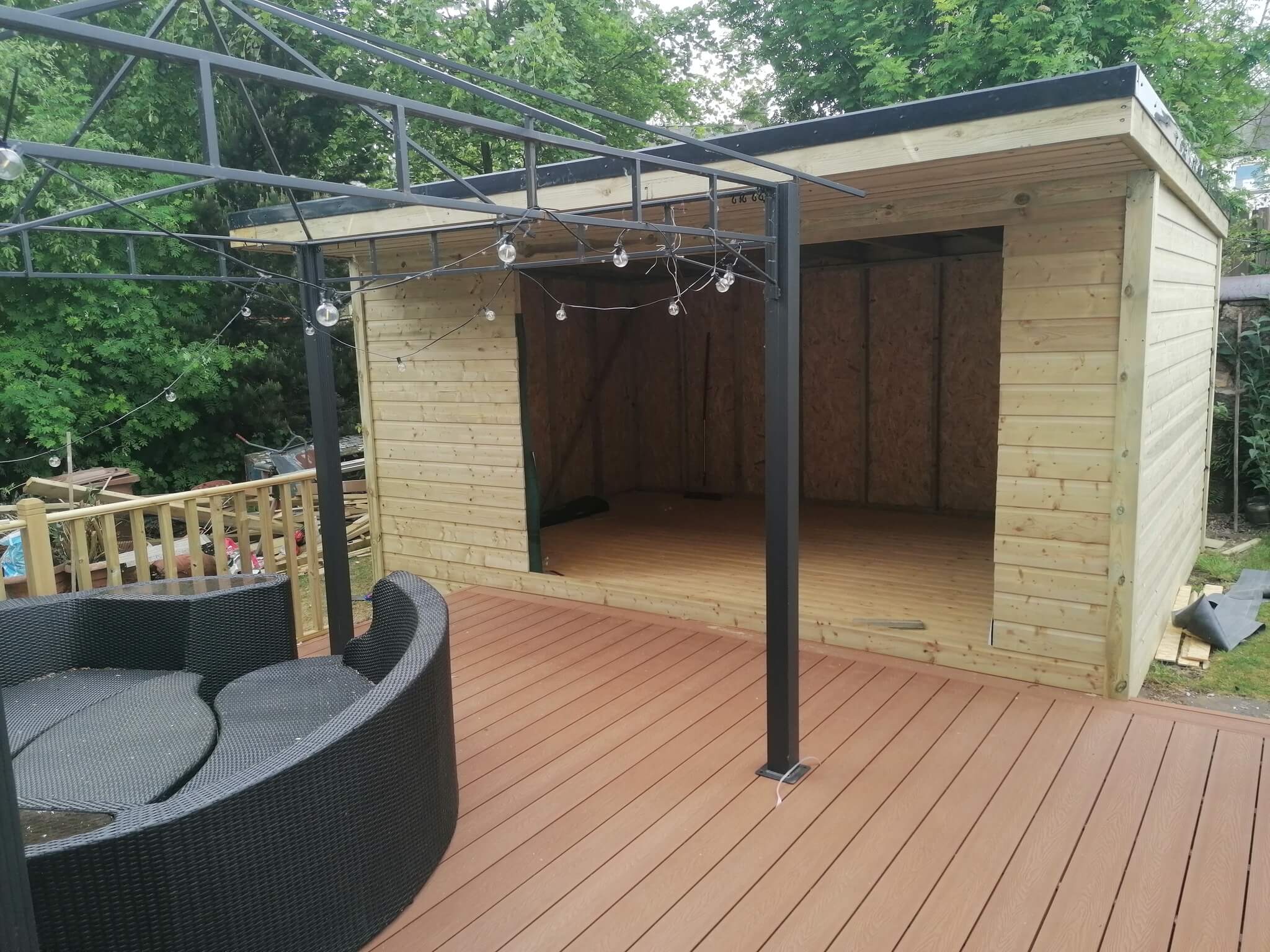 Summerhouse built - different angle