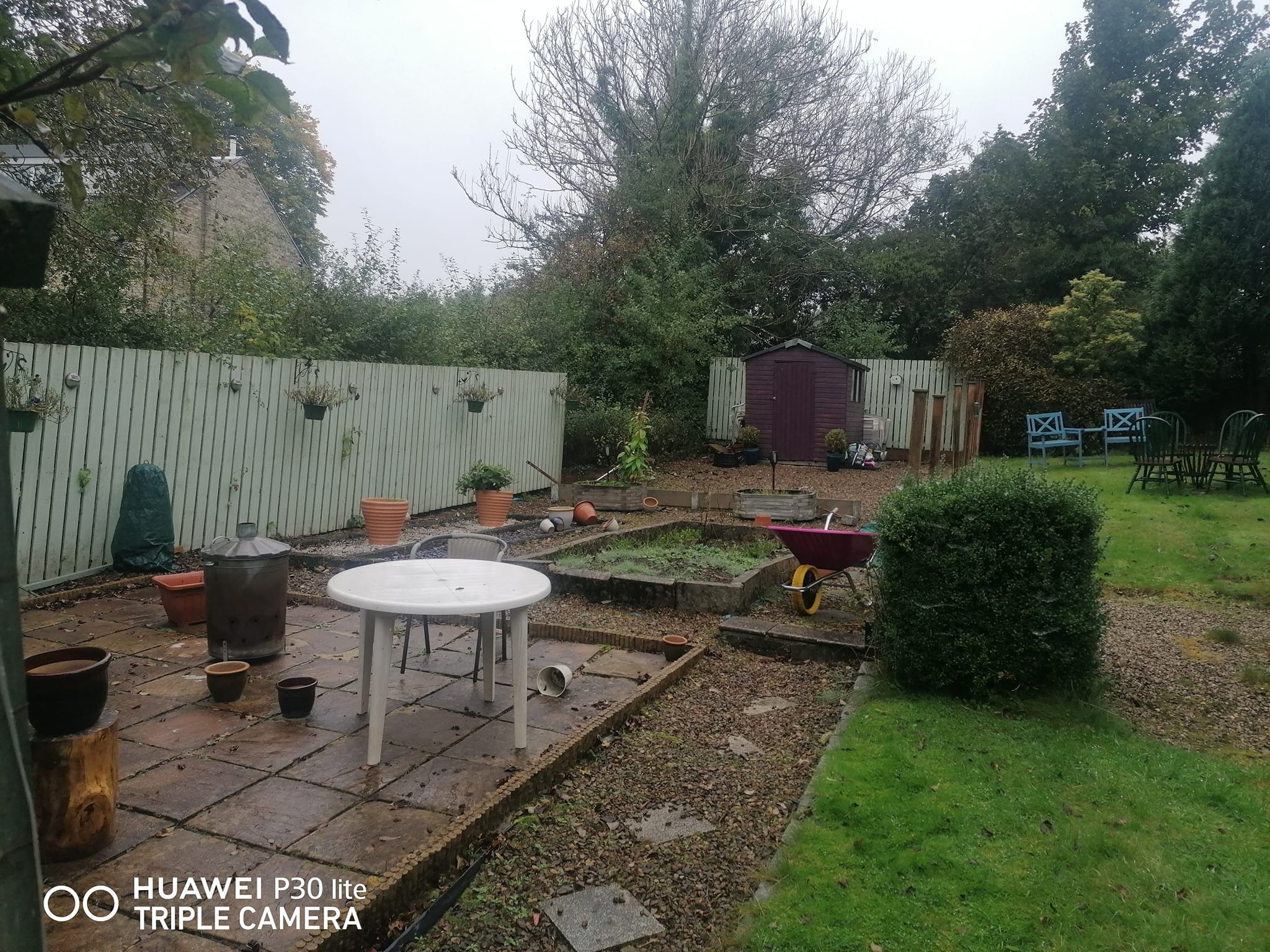 Garden before transformation - different angle