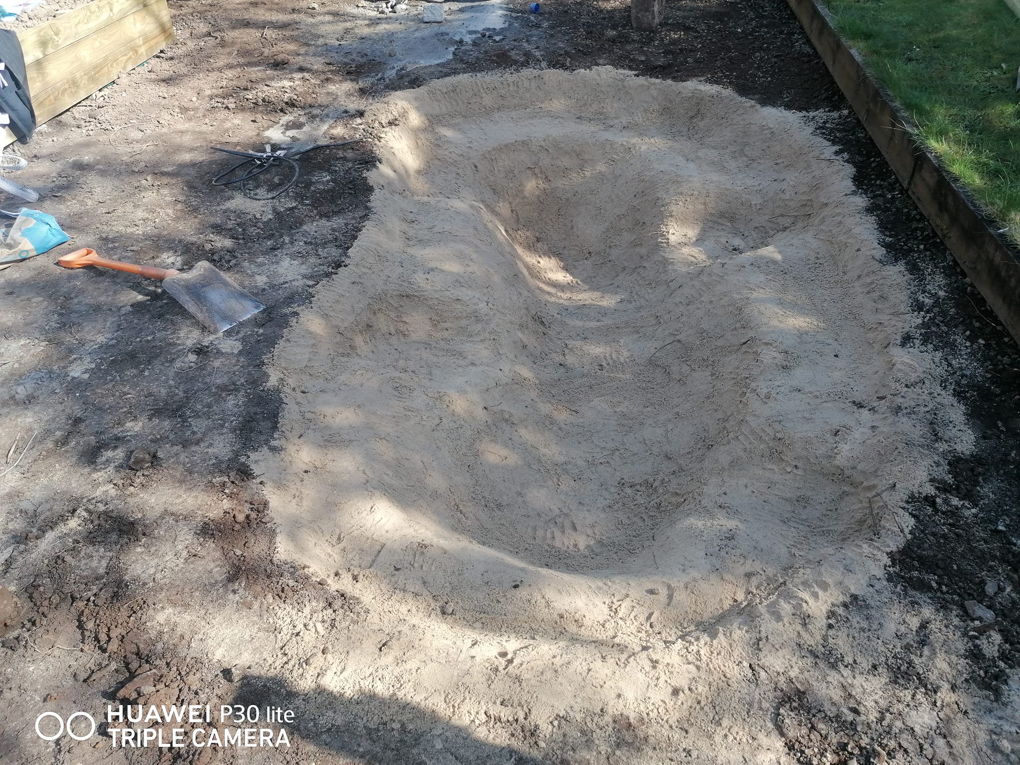 Garden transformation during work - view 2