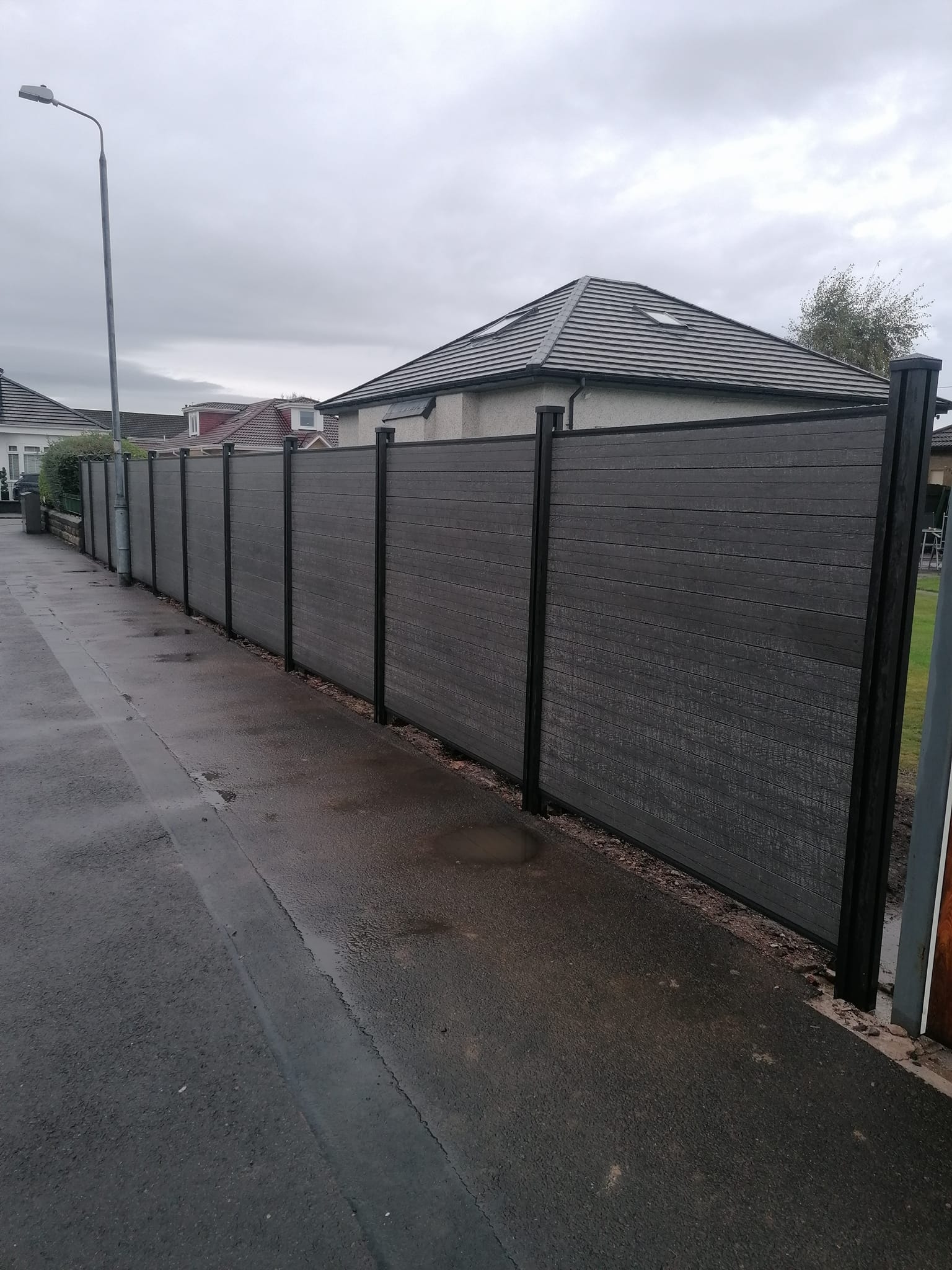 Completed composite fence - view 2